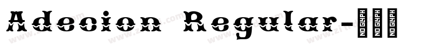 Adecion Regular字体转换